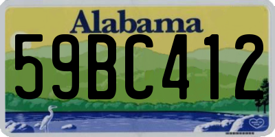 AL license plate 59BC412