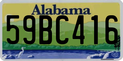 AL license plate 59BC416