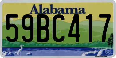 AL license plate 59BC417
