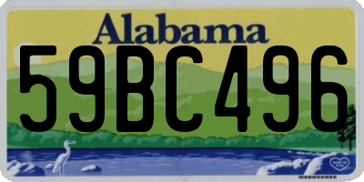 AL license plate 59BC496