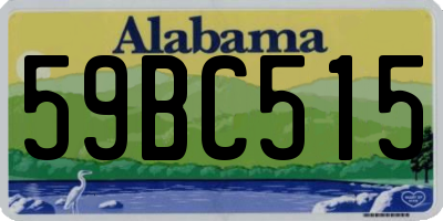 AL license plate 59BC515