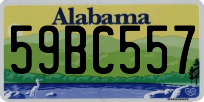 AL license plate 59BC557
