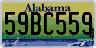 AL license plate 59BC559
