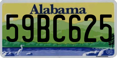 AL license plate 59BC625
