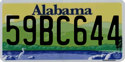 AL license plate 59BC644