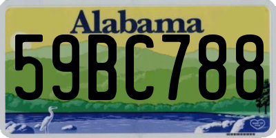 AL license plate 59BC788