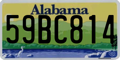 AL license plate 59BC814