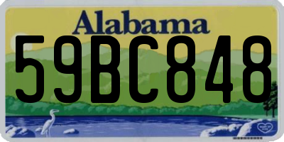 AL license plate 59BC848