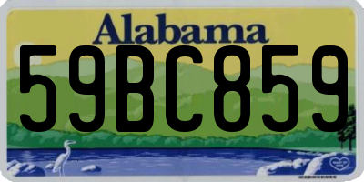 AL license plate 59BC859