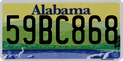 AL license plate 59BC868