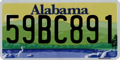 AL license plate 59BC891