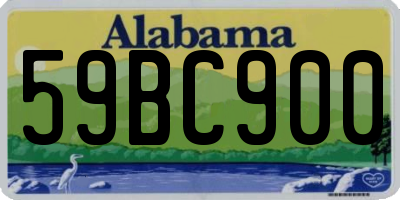 AL license plate 59BC900