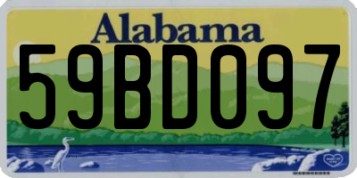 AL license plate 59BD097