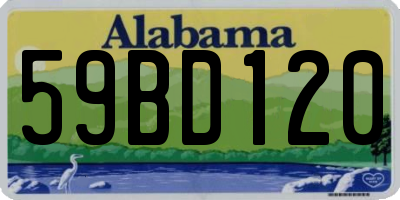 AL license plate 59BD120