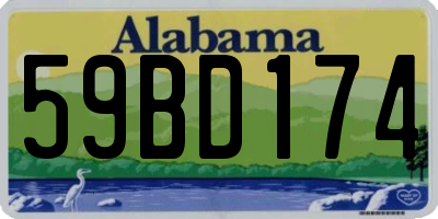AL license plate 59BD174