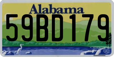 AL license plate 59BD179