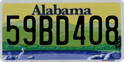 AL license plate 59BD408