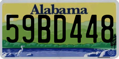 AL license plate 59BD448