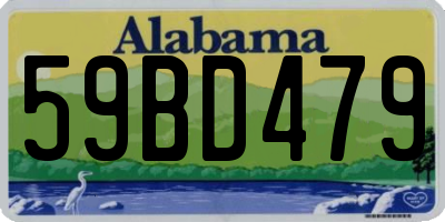 AL license plate 59BD479