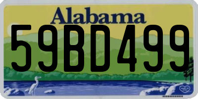 AL license plate 59BD499