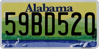 AL license plate 59BD520