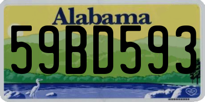 AL license plate 59BD593