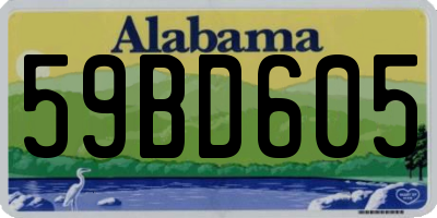 AL license plate 59BD605
