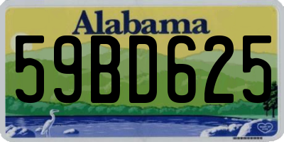 AL license plate 59BD625