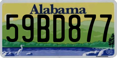 AL license plate 59BD877