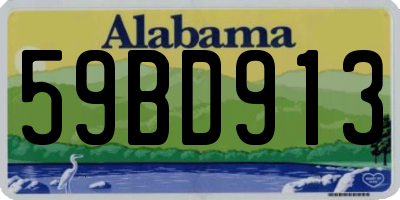 AL license plate 59BD913