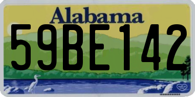 AL license plate 59BE142