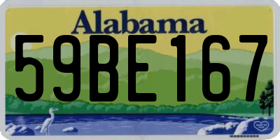 AL license plate 59BE167