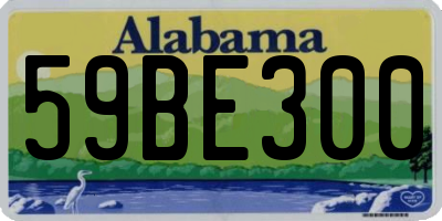 AL license plate 59BE300