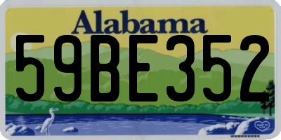 AL license plate 59BE352