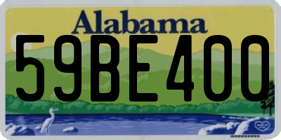 AL license plate 59BE400