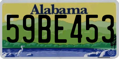 AL license plate 59BE453