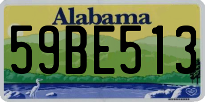 AL license plate 59BE513