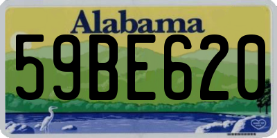 AL license plate 59BE620