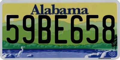 AL license plate 59BE658
