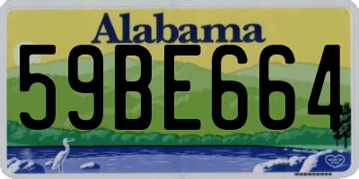 AL license plate 59BE664