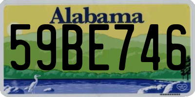 AL license plate 59BE746