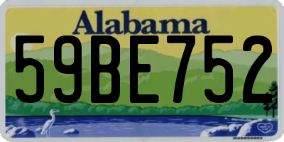 AL license plate 59BE752