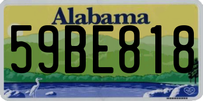 AL license plate 59BE818