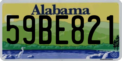 AL license plate 59BE821