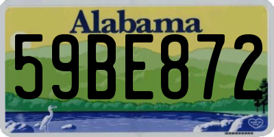 AL license plate 59BE872