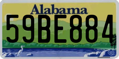 AL license plate 59BE884