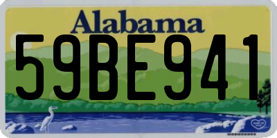 AL license plate 59BE941