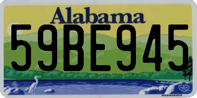 AL license plate 59BE945