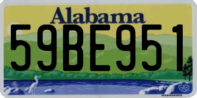 AL license plate 59BE951