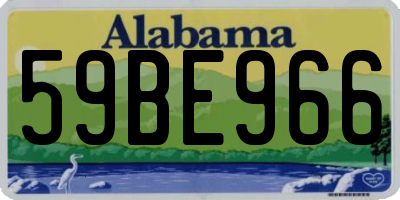 AL license plate 59BE966